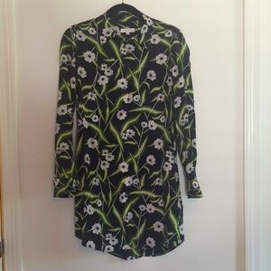 Equipment Silk Floral L/S Shirtdress Sz XS